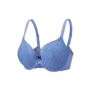 Victoria's Secret Body By Victoria Bra Womens 40DD Blue Lace T-Shirt Underwire